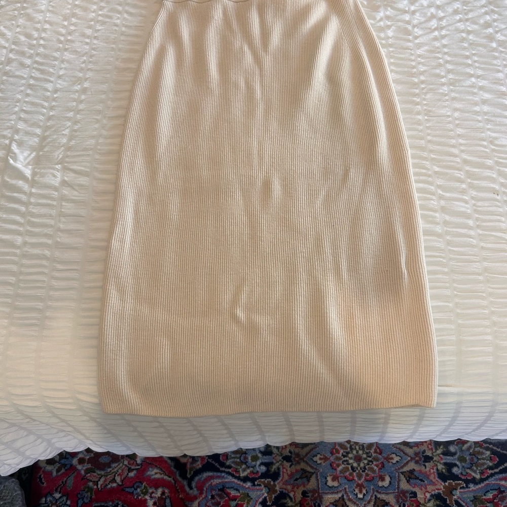 & Other Stories Cream Pencil Skirt